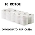 10 Rotoli Termici Omologati Per Cassa 57x30 Foro 12 Alta Qualità 1