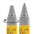 Penna 9 Funzioni In Metallo A Sfera Con Touch Livella Cacciavite E Vari Righelli Colore Giallo 4