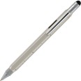 Penna 9 Funzioni In Metallo A Sfera Con Touch Livella Cacciavite E Vari Righelli Colore Silver 2
