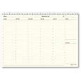 Planning settimanale perpetuo spiralato 21x30cm A4 orario 55fogli twocolors avorio 1