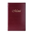 Porta Menù In Ecopelle Bistrot A 2 Ante E 8 Tasche 16x26 Bordeaux Per Ristoranti E Pub 1