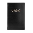 Porta Menù In Ecopelle Bistrot A 2 Ante E 8 Tasche 16x26 Nero Per Ristoranti E Pub 1