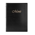 Porta Menù In Ecopelle Bistrot A 2 Ante E 8 Tasche 23x32 Nero Per Ristoranti E Pub 1