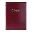 Porta Menù In Ecopelle Bistrot A 2 Ante E 8 Tasche 23x32 Bordeaux Per Ristoranti E Pub 1