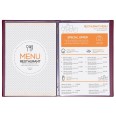 Rendiresto In Ecopelle Bistrot Con Doppia Tasca Interna Nero Per Ristoranti E Pub 12x21 2