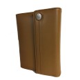 Agenda organizer tascabile VUOTA similpelle chiusura calamita 9,5x17cm tasca beige verde 1