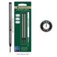 2 Refill Roller Compatibile Montblanc Nero Punta Media Kit 2 Refill Monteverde 1