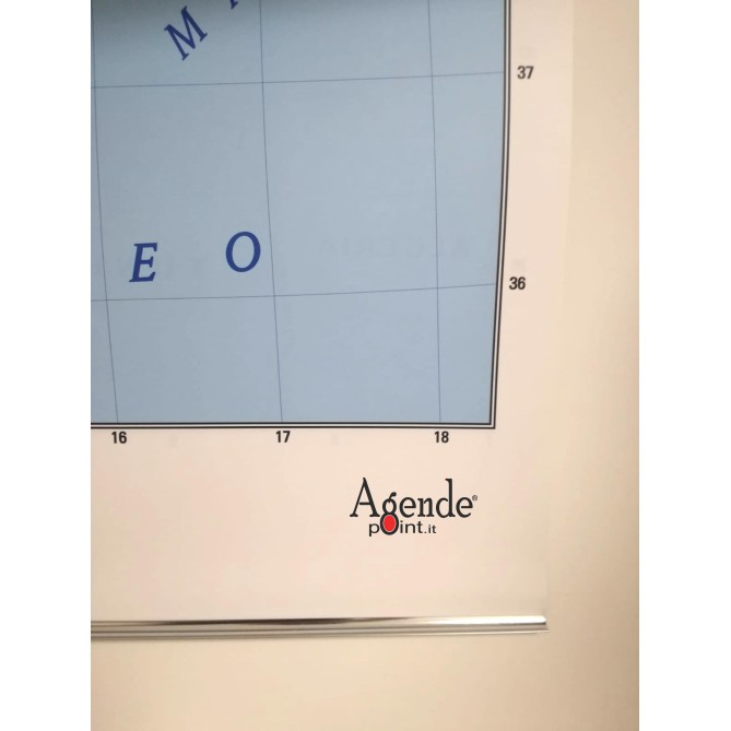 Carta Geografica Murale Italia 100x140 Bifacciale Fisica E Politica 1 1.100.000 Con Aste In Alluminio 3