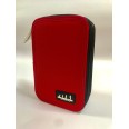 One Color Astuccio Portacolori A 3 Zip Rosso Completo Accessori Giotto 1