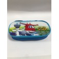 Super Wings Astuccio Portapenne Ovale Con Cerniera Azzurro 1