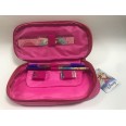 Frozen Astuccio Portapenne Ovale Con Cerniera Rosa Fucsia 1