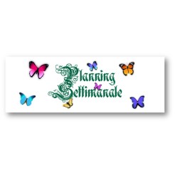 Planning settimanale perpetuo spiralato 10x30cm su due pagine 55fogli farfalle 3 2