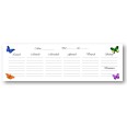 Planning settimanale perpetuo spiralato 10x30cm su due pagine 55fogli farfalle 4